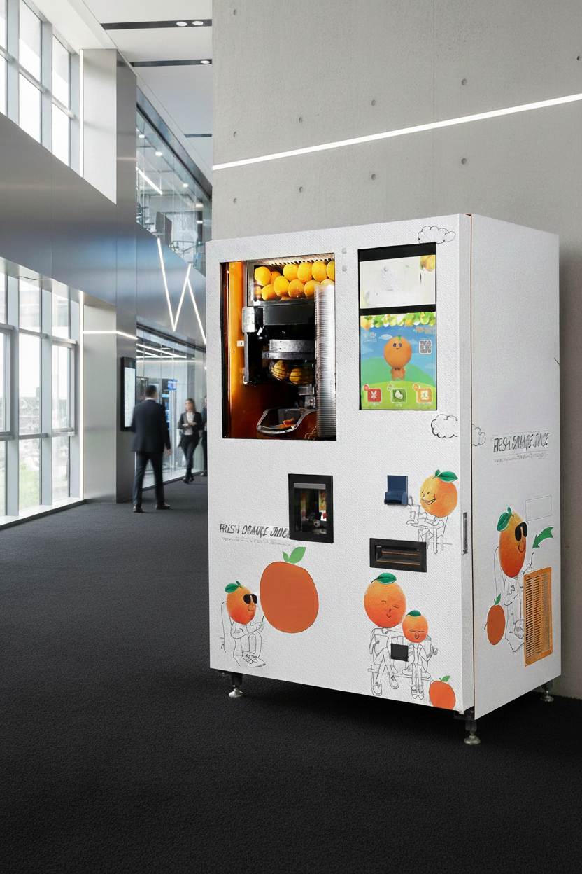 Orange Juice Machine in Office