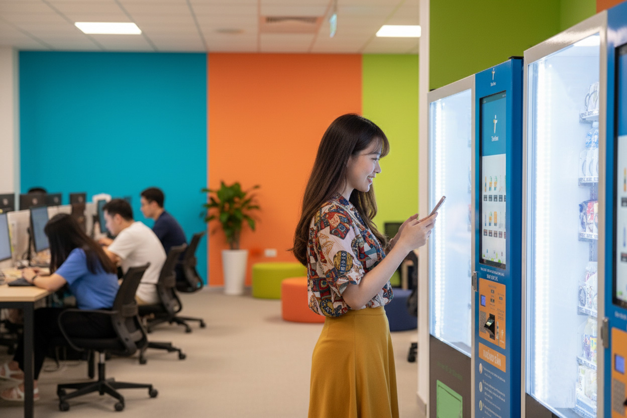 Dịch vụ máy bán hàng tự động BOX Vending tại văn phòng - Giải pháp bán hàng tự động toàn diện